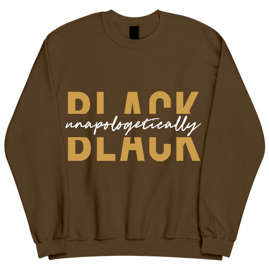 "Unapologetically Black" Sweatshirt - Brown / Khaki