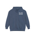 "Unapologetically Black" Garment-Dyed Hoodie (Denim)