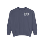 "Unapologetically Black" Garment-Dyed Sweatshirt (Denim)