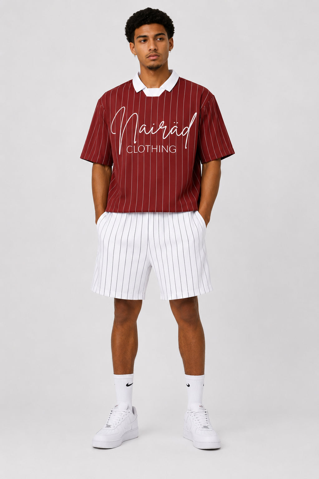 Pinstripe Streetwear Jersey