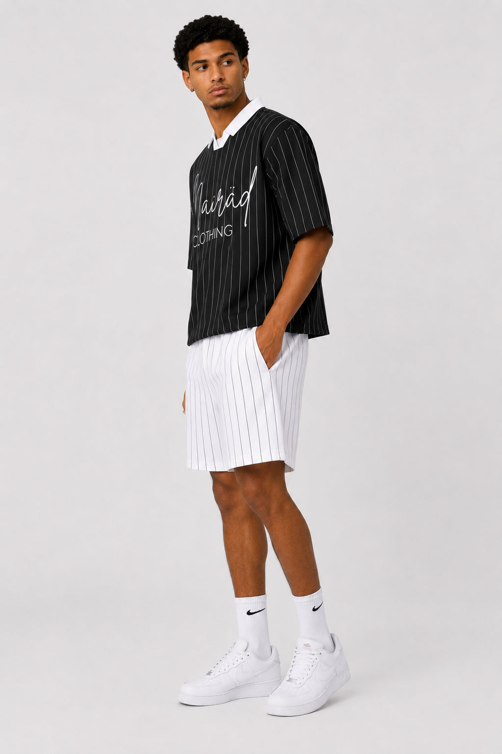 Pinstripe Streetwear Jersey