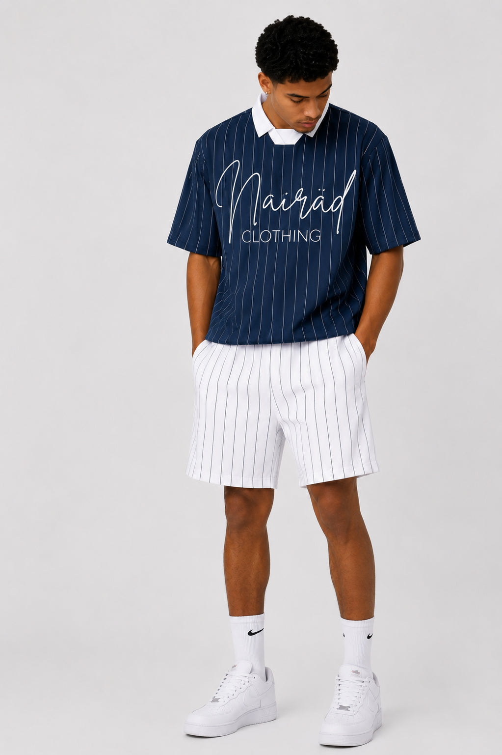 Pinstripe Streetwear Jersey
