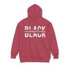 "Unapologetically Black" Garment-Dyed Hoodie (Crimson)