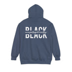 "Unapologetically Black" Garment-Dyed Hoodie (Denim)