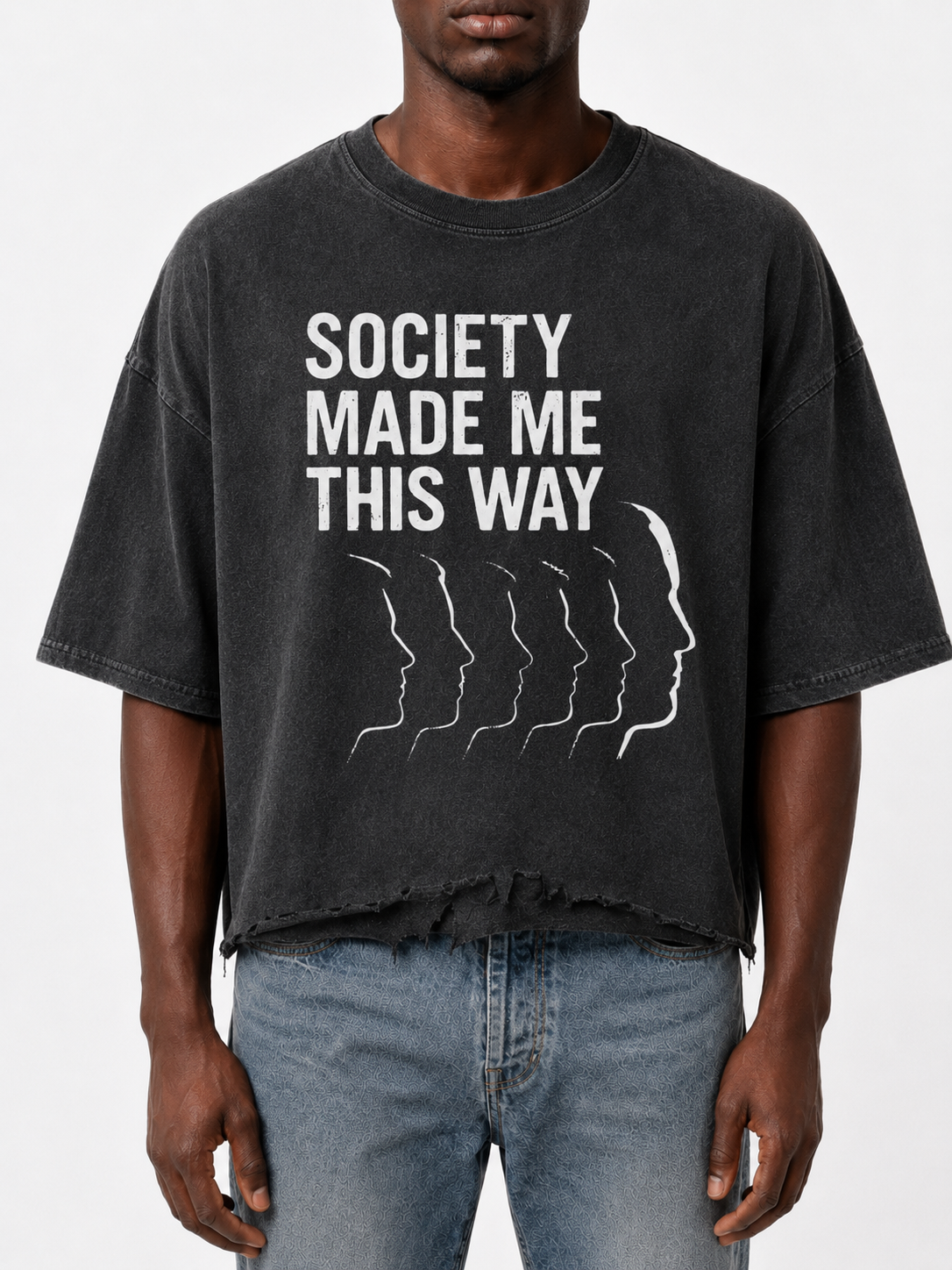 "Society" Washed  T-Shirt