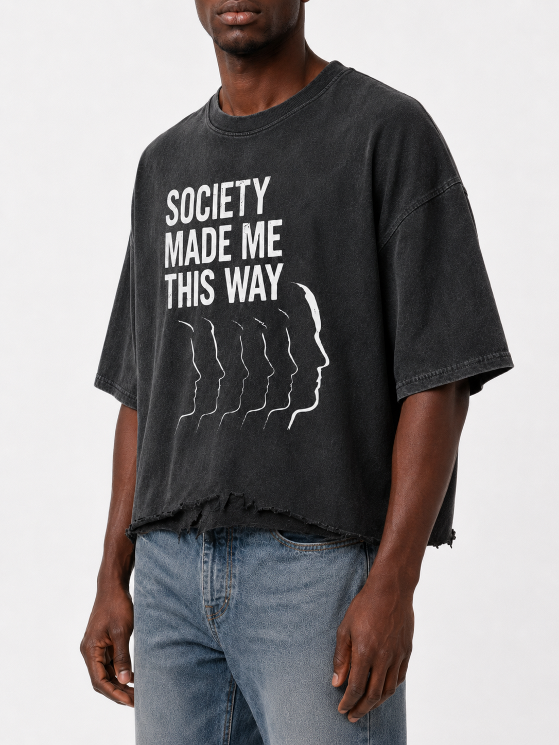 "Society" Washed  T-Shirt