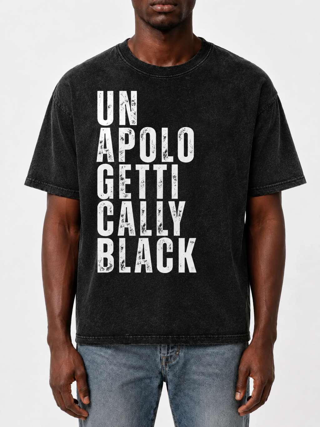 "Unapologetically Black" Washed T-Shirt