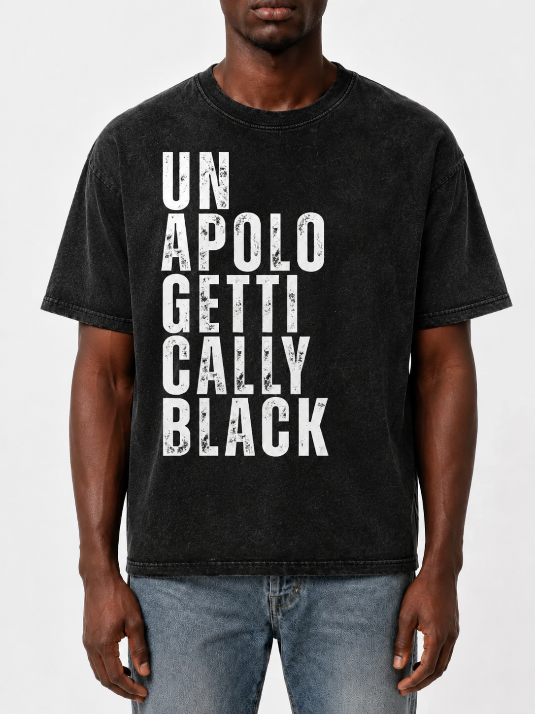 "Unapologetically Black" Washed T-Shirt
