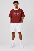 Unapologetic Pinstripe Streetwear Jersey