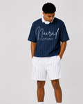 Unapologetic Pinstripe Jersey - Navy Blue