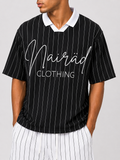 Unapologetic Pinstripe Streetwear Jersey