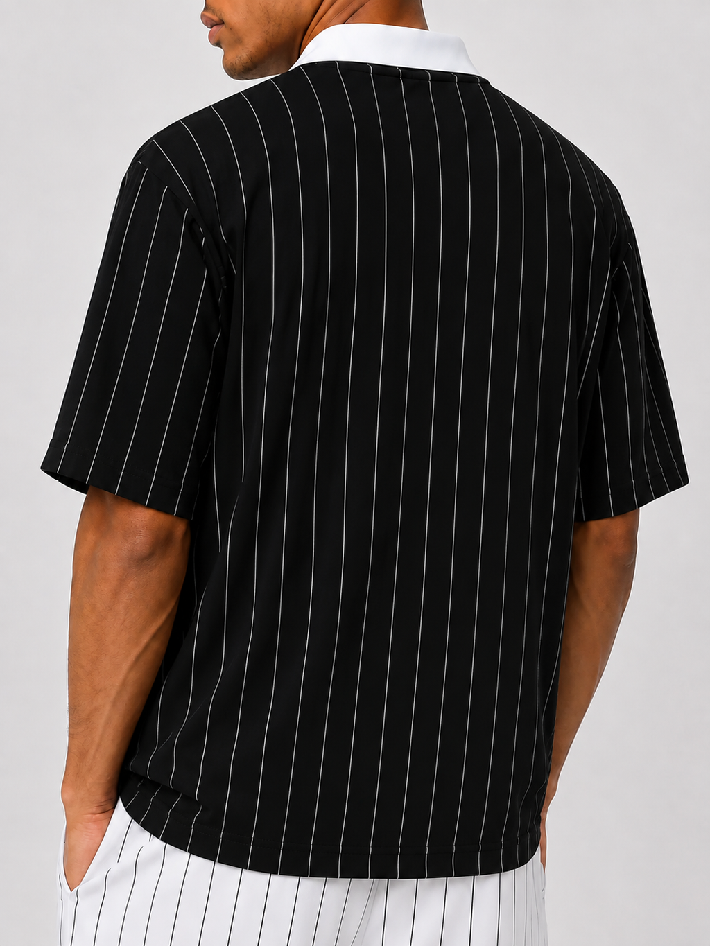 Pinstripe Streetwear Jersey