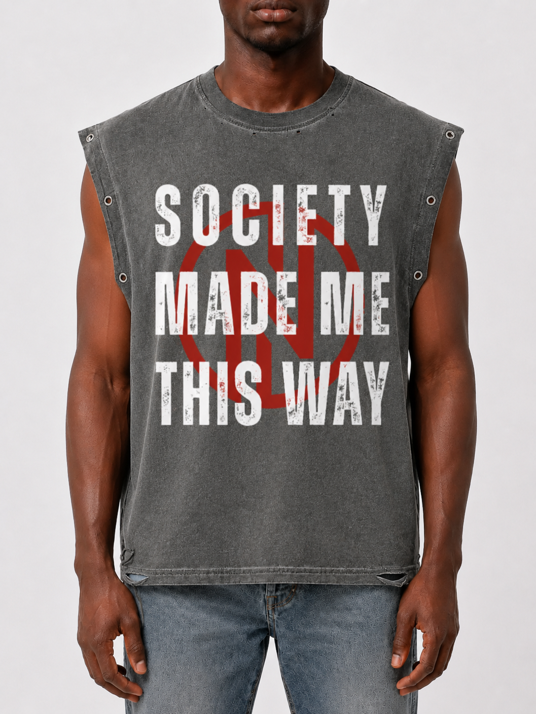 "Society" Vintage Washed Tank
