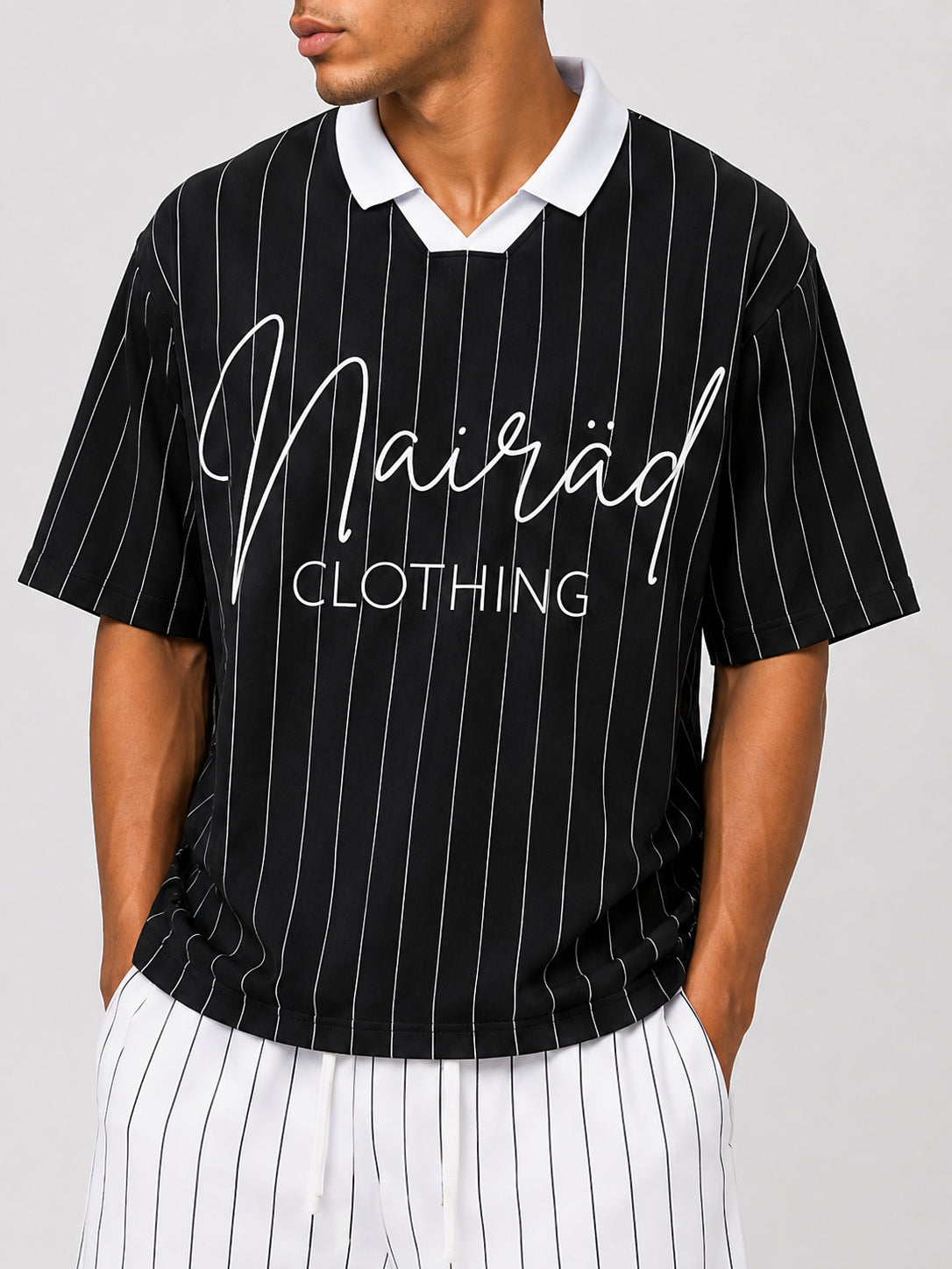 Pinstripe Streetwear Jersey