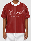 Pinstripe Jersey - Red