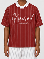 Pinstripe Jersey - Red