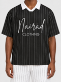 Unapologetic Pinstripe Jersey - Black